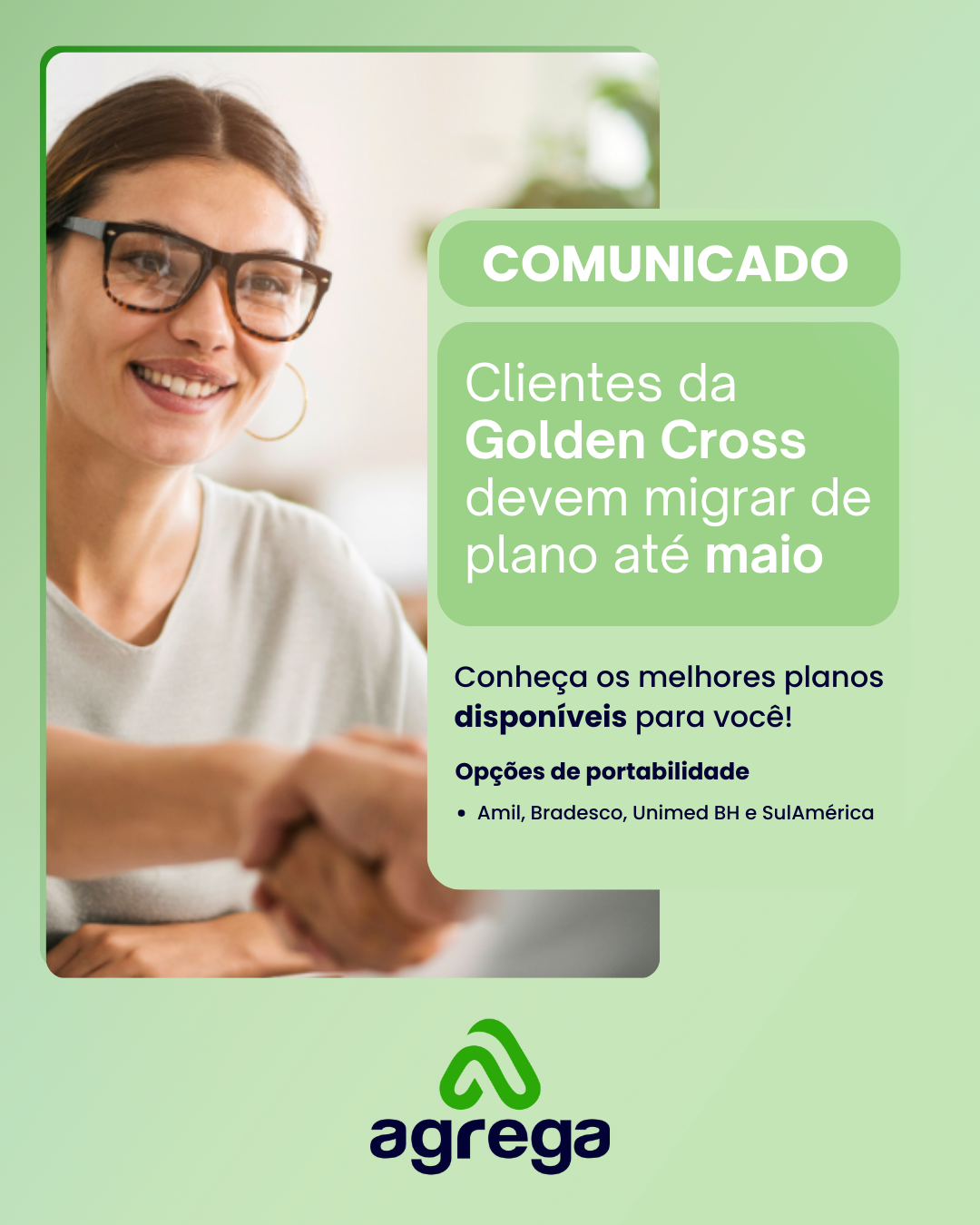 Clientes da Golden Cross devem migrar de plano até Maio